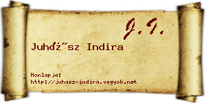 Juhász Indira névjegykártya