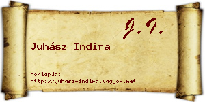 Juhász Indira névjegykártya